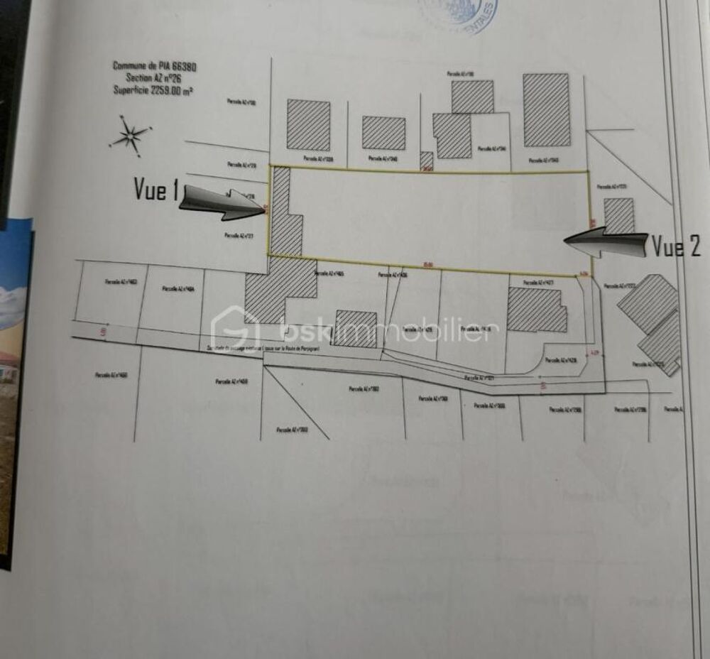 Vente Terrain Opportunité rare – Terrain viabilisé de 2259m²  avec projet immobilier clé en main Pia