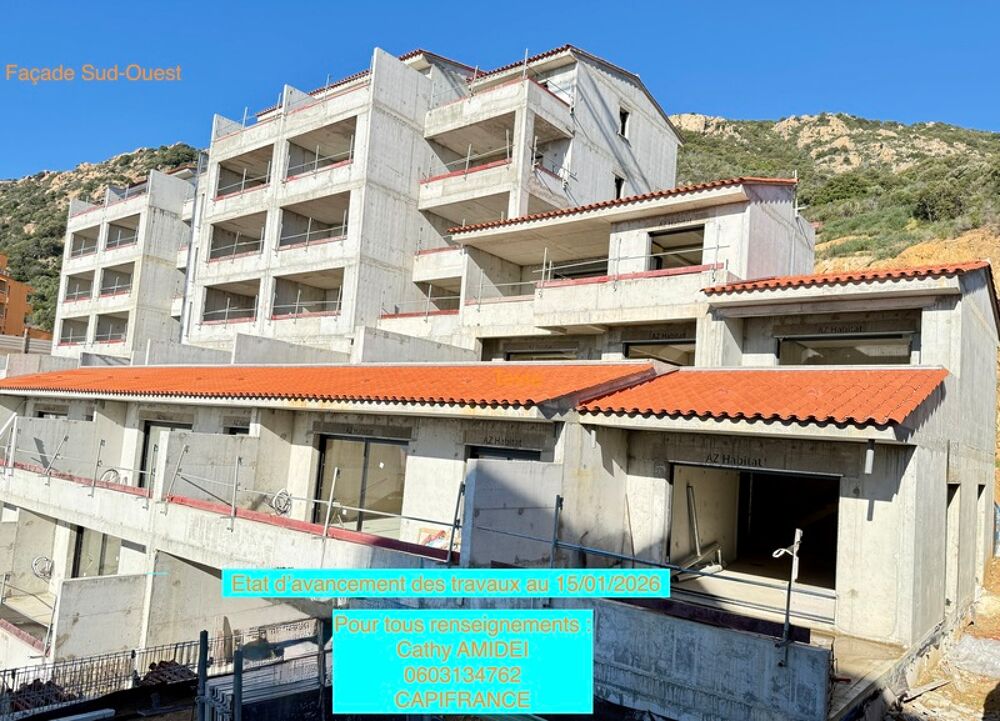 AJACCIO (Corse) Route des Sanguinaires, A VENDRE Appartement T2 vue mer, avec terrasse