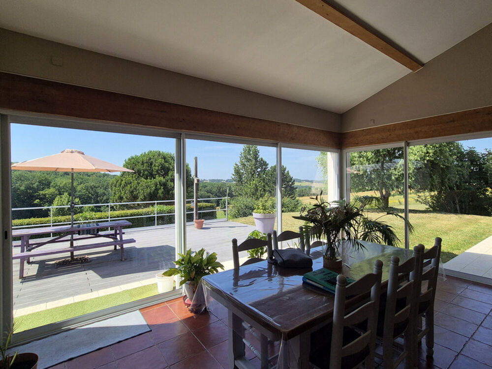 Vente Maison 3,4 has, dépendance sécurisée de 320 m², maison plain-pied plus sous-sol, et vue dominante aux portes d'Agen Marmont pachas