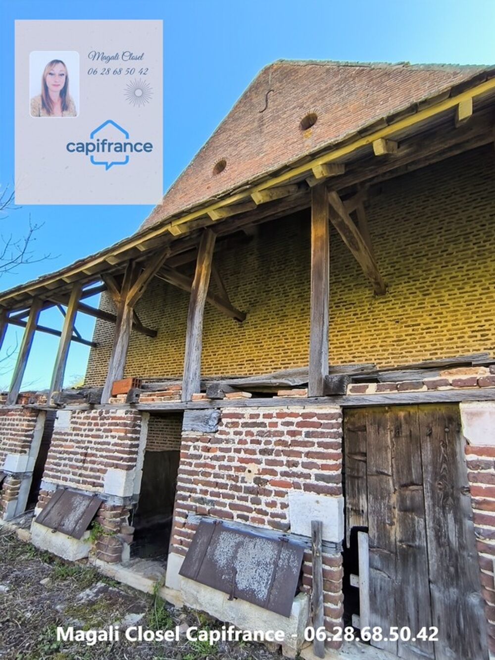 Ensemble immobilier de charme avec grange et pigeonnier sur terrain d'env 5700m2