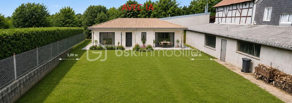 Vente Terrain Terrain de 1 500 m² partiellement constructible avec hangar de 270 m² aménageable Colmar