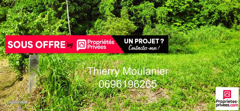 Vente Terrain Trinité, Terrain constructible avec vue mer 11914 m2 La trinite