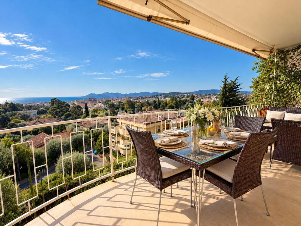 Vente Appartement CANNES OXFORD - APPARTEMENT 3 PCES 82M² -  VUE MER PANORAMIQUE - TERRASSE 28M² - CALME - PARKING Cannes