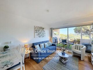Vente Appartement Référence : 7228-LES. - T2 CABINE VUE MER PROCHE PLAGES DANS RESIDENCE CALME AVEC PISCINE À CAVALAIRE SUR MER Cavalaire sur mer