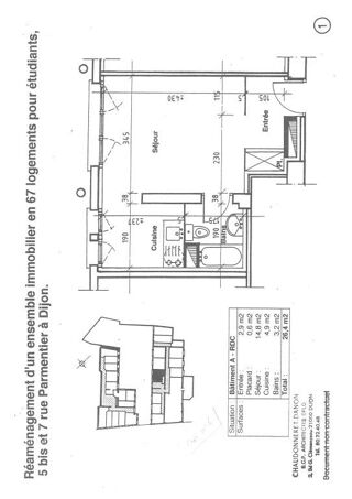  Appartement à louer 1 pièce 25 m²