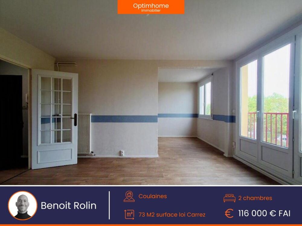 Vente Appartement À DÉCOUVRIR SANS TARDER – SUPERBE F4 DE 73 M² AVEC GARAGE DE 22 M²+CAVE Coulaines