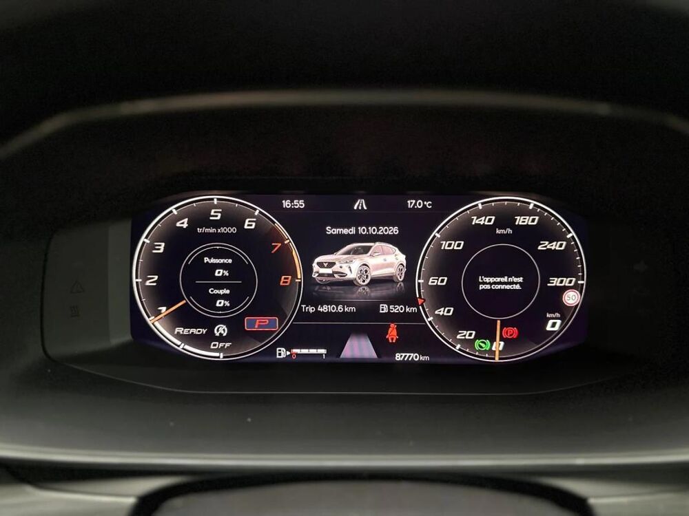 Formentor 1.5 TSI 150 CH DSG – VOLANT CHAUFFANT CAM&Eacute;RA CARPLAY CUPRA F 2022 occasion 73000 Chambery