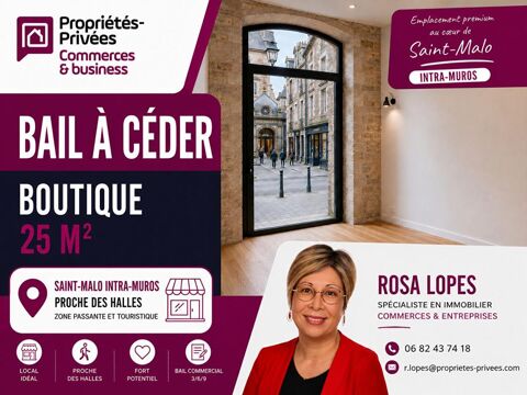 35400 SAINT MALO INTRA MUROS - LOCAL COMMERCIAL 25 M&sup2; 44000 35400 Saint malo