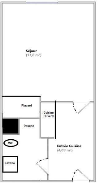  Appartement à vendre 1 pièce 21 m²