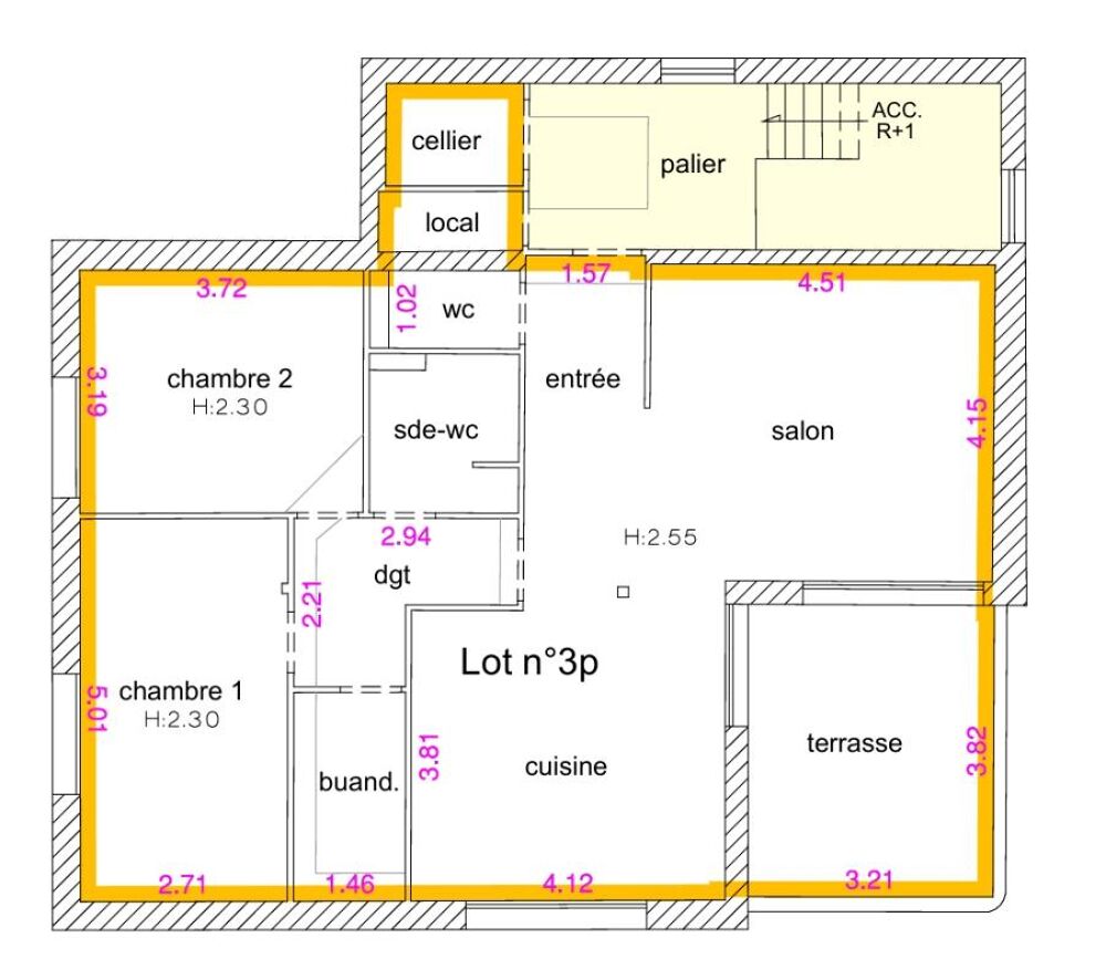 Vente Appartement Appartement  4 pièce(s) Angers