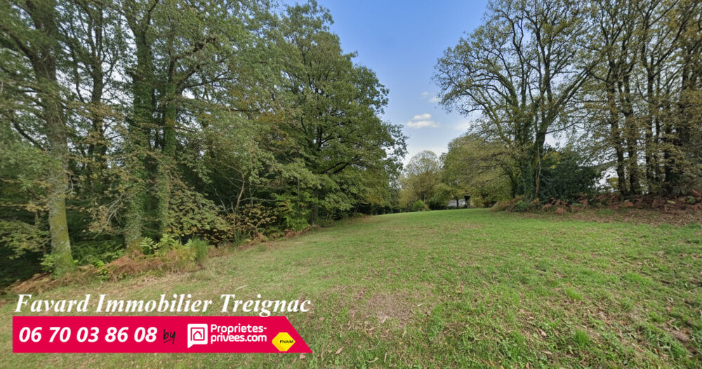 Vente Terrain Terrain sur les hauteurs de Treignac 3806 m² Treignac