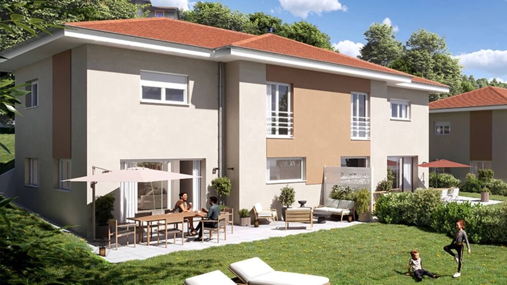 À vendre  Maison jumelée T4 de 108,21 m² avec terrain de 473 m² à Monnetier-Mornex (74)