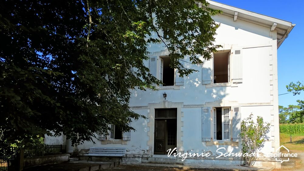 Vente Maison POUILLON (40) Maison de caractère 14 pièces – 9 chambres – Dépendances – 1 hectare de terrain Pouillon