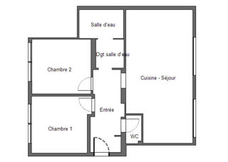  Appartement � vendre 3 pi�ces 56 m�