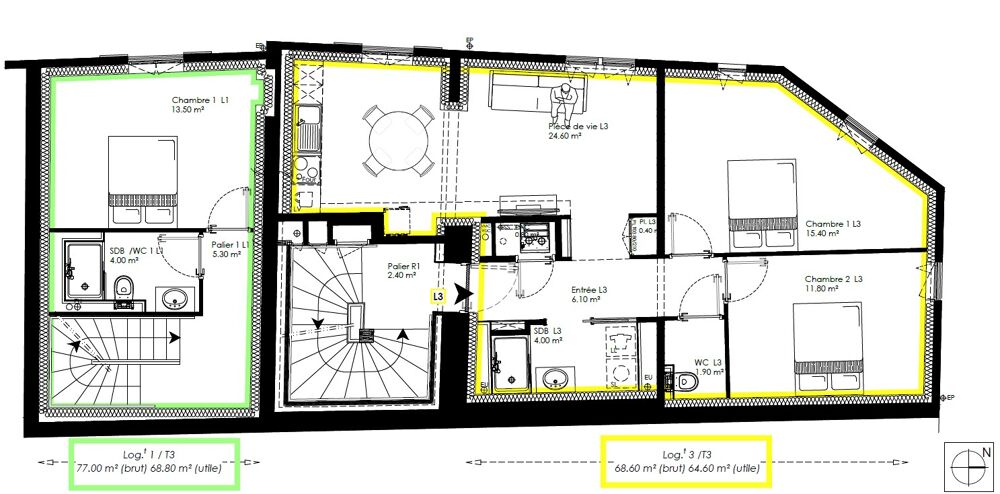 Appartements Neufs Réhabilités - Charme d'origine et Confort d'aujourd'hui - JOINVILLE