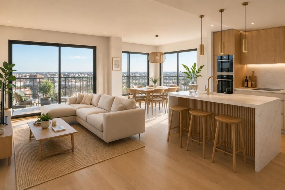 Vente Appartement DERNIER ETAGE - 5 PIECES, 2 TERRASSES Bordeaux