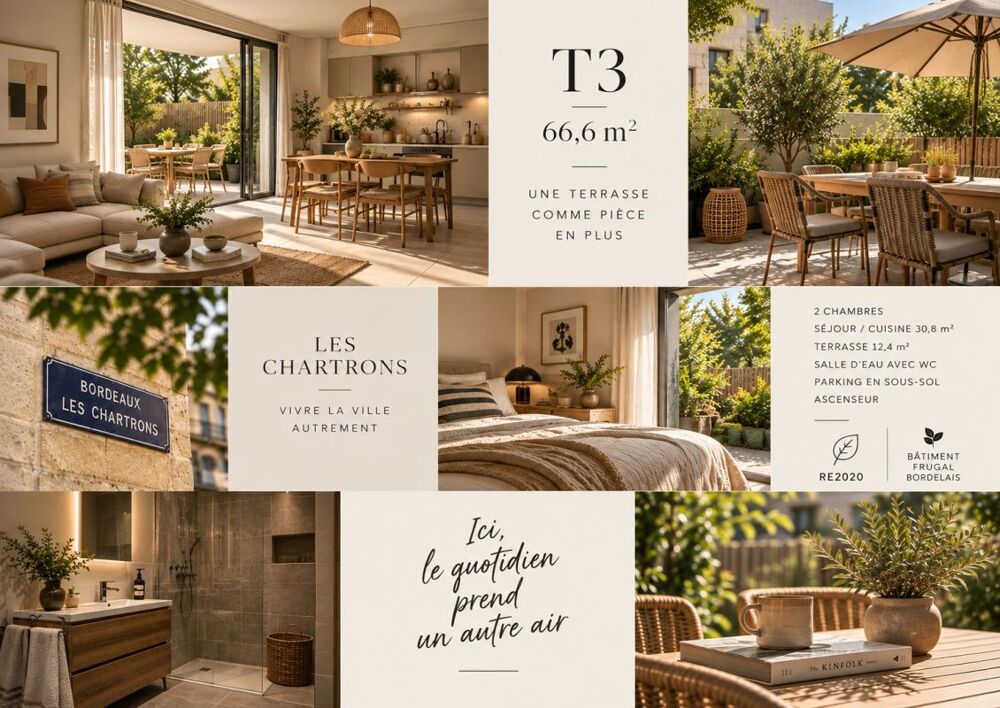 Vente Appartement T3 aux Chartrons - Une adresse qui respire Bordeaux