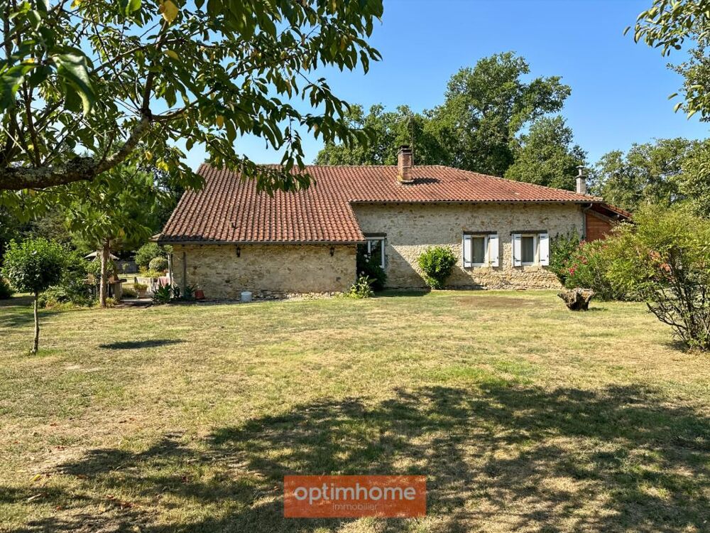 Authentique Landaise en pierres et colombages sur 17 000 M2 de terrain arboré