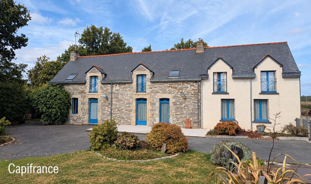Vente Maison SAINT-JUST – LONGÈRE BRETONNE 240 M² – 5 CHAMBRES – TERRAIN 2 369 M² – GRANDES DÉPENDANCES Saint just