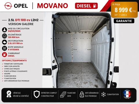 Movano 1&deg; Main / 2.5L CDTI 100cv Pack CLIM L2H2 Gal/Clim/ CT OK ide 2005 occasion 60430 Abbecourt