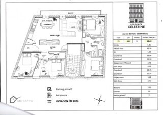  Appartement  vendre 5 pices 95 m