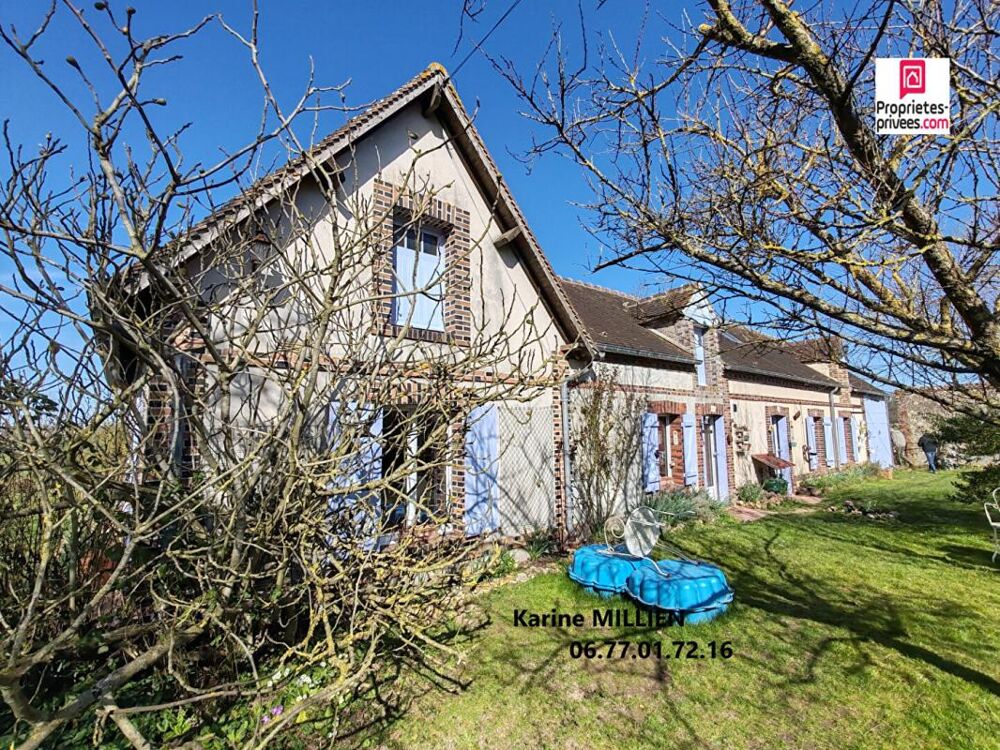 Vente Maison NONANCOURT 27320 Maison individuelle de type longère - 1 étage - 3 chambres - Etage aménagé - Chalet en bois - Terrain - 208000 Nonancourt