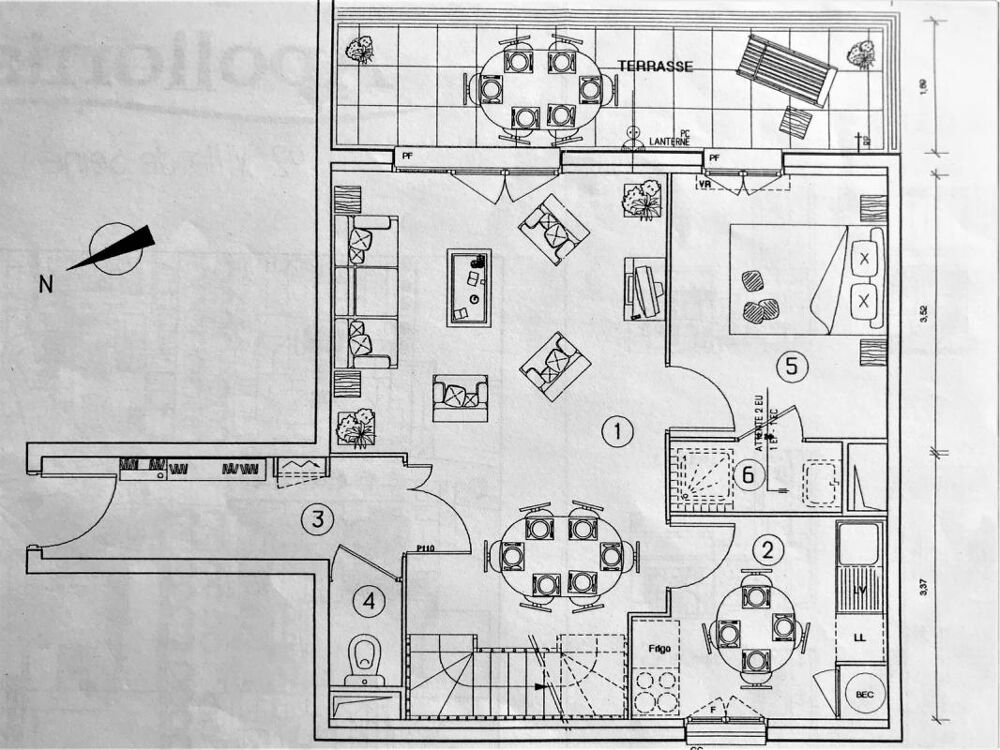 Appartement a louer villeneuve-la-garenne - 5 pièce(s) - 102 m2 - Surfyn