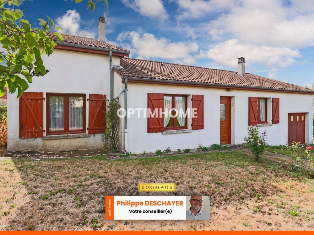 MAISON PLAIN PIED 99 m² + 20 m² en 1er niveau - 7 pièces - 5 Chambres - Garage - Terrain 655 m² - MAGNAC LAVAL (87)