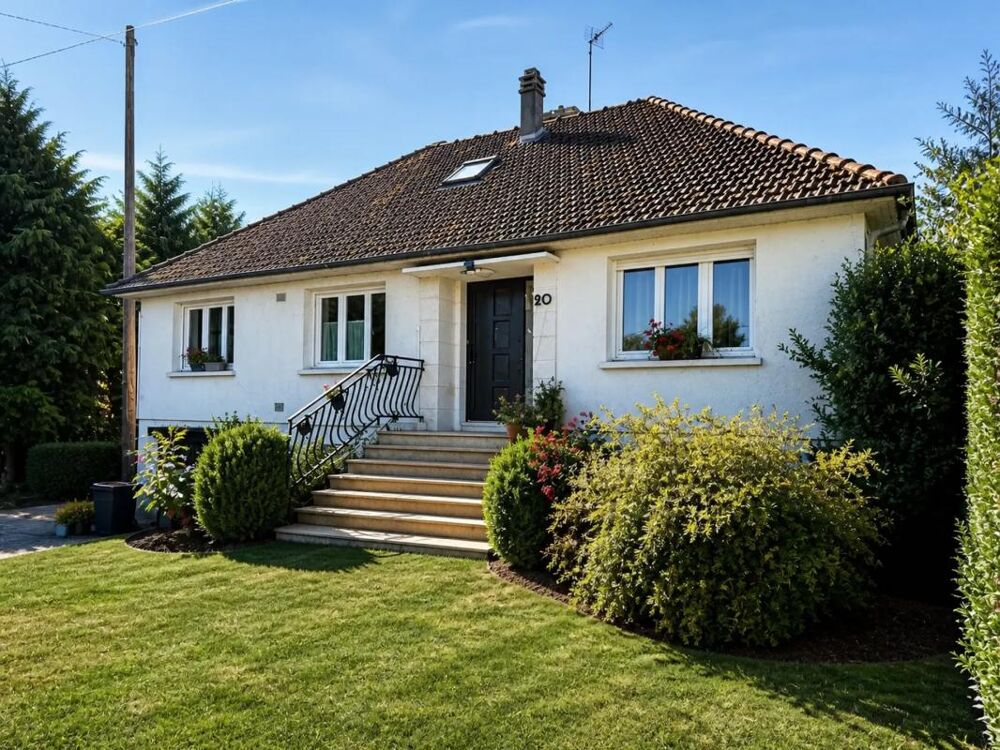 Pavillon de 142 m2 sur sous-sol - 4 chambres - hangar