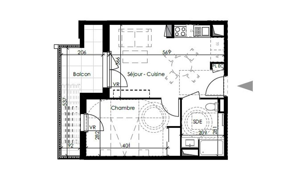 Location Appartement Appartement T2 avec parking et balcon au Pontet Le pontet