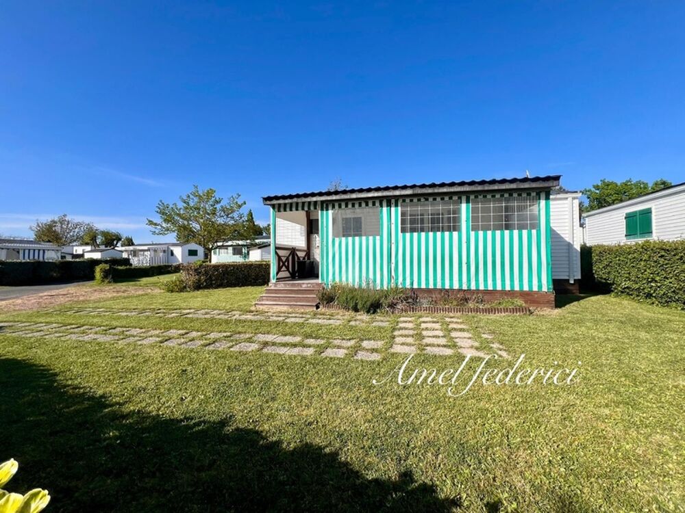 ? Mobil-home  35 m² sur parcelle arborée dans PRL 3? avec piscine  Plage à 5 min à pied !