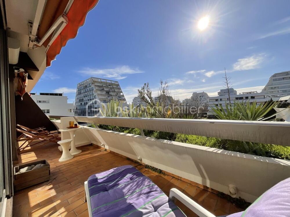 Vente Appartement LA GRANDE-MOTTE – HYPER-CENTRE – 45 M² – DERNIER ÉTAGE – TERRASSE SUD-OUEST – GARAGE 25 M² – PISCINE La grande motte
