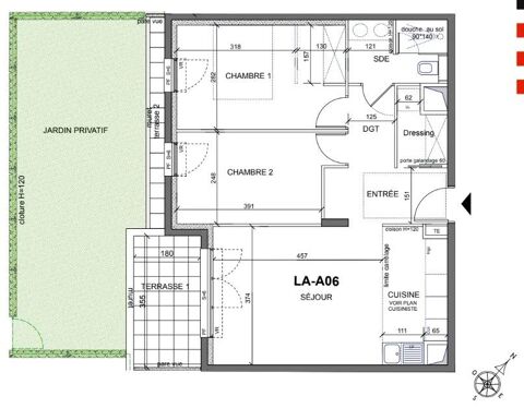  Appartement � louer 3 pi�ces 60 m�