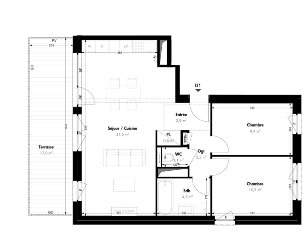 Vente Appartement appartement à vendre 3 pièces VILLERUPT (54190 avec balcon de 17 m² et parking Villerupt