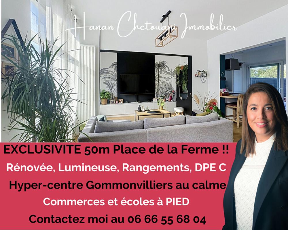 Vente Maison IGNY GOMMONVILLIERS  COUP DE COEUR À 50 M DE LA PLACE DE LA FERME  ZÉRO TRAVAUX ! Igny
