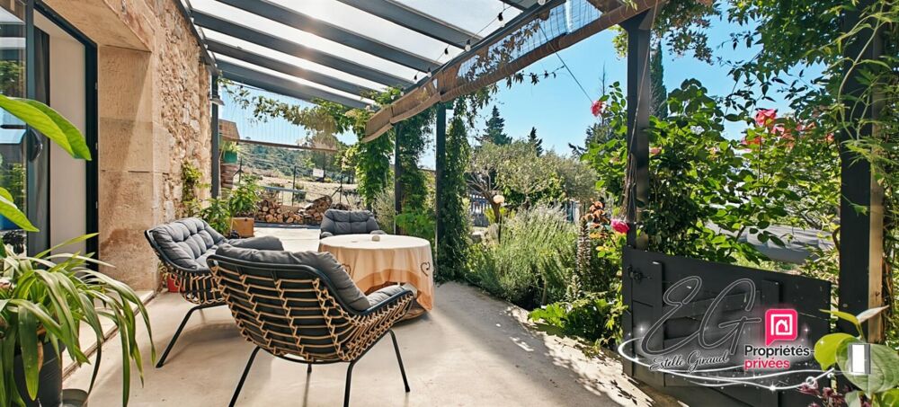 Vente Maison Ancienne métairie du XVIIe siècle rénovée avec goût  - Vue exceptionnelle sur le Minervois Siran