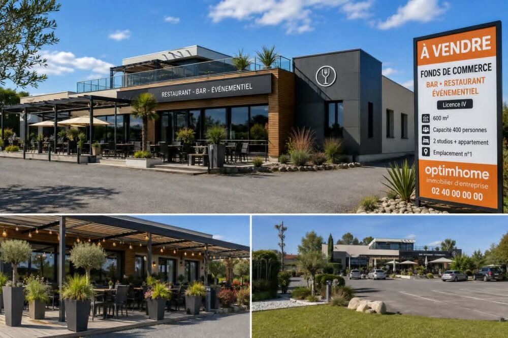   À VENDRE – FONDS DE COMMERCE BAR, RESTAURANT & ÉVÉNEMENTIEL SAVENAY (44) 