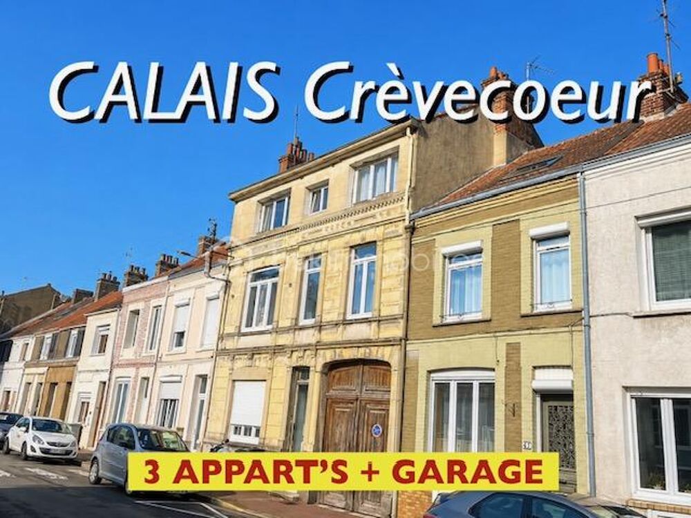 Vente Immeuble L'IMMEUBLE 3 APPARTEMENTS + TERRASSES + GARAGE Calais