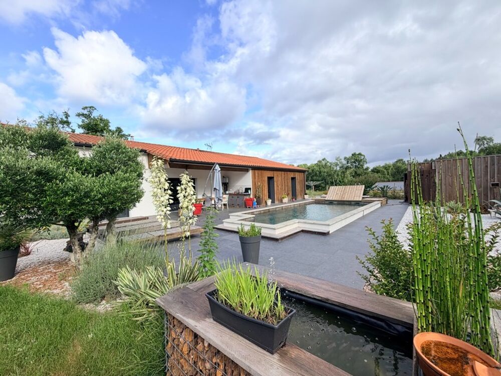 Maison contemporaine (DPE A) avec piscine et SPA à ESCOURCE à 15 minutes de l'Ocean et 10 minutes de MIMIZAN