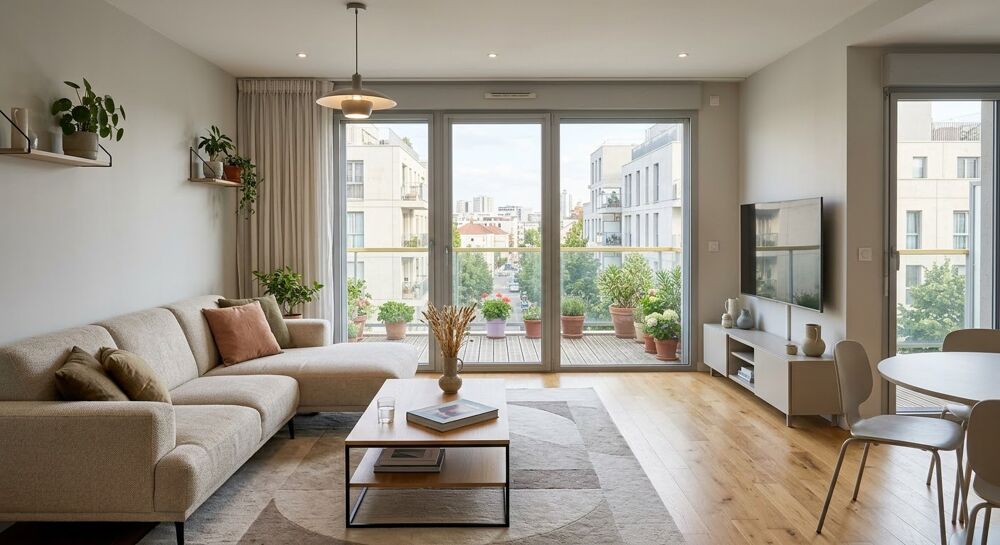 Vente Appartement - T3 orienté OUEST avec, TERRASSES et PARKING  - Aubervilliers