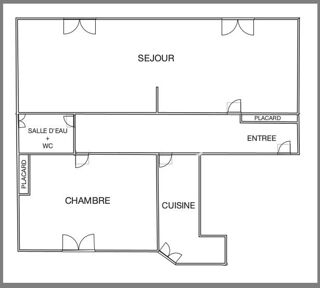  Appartement � vendre 3 pi�ces 50 m�