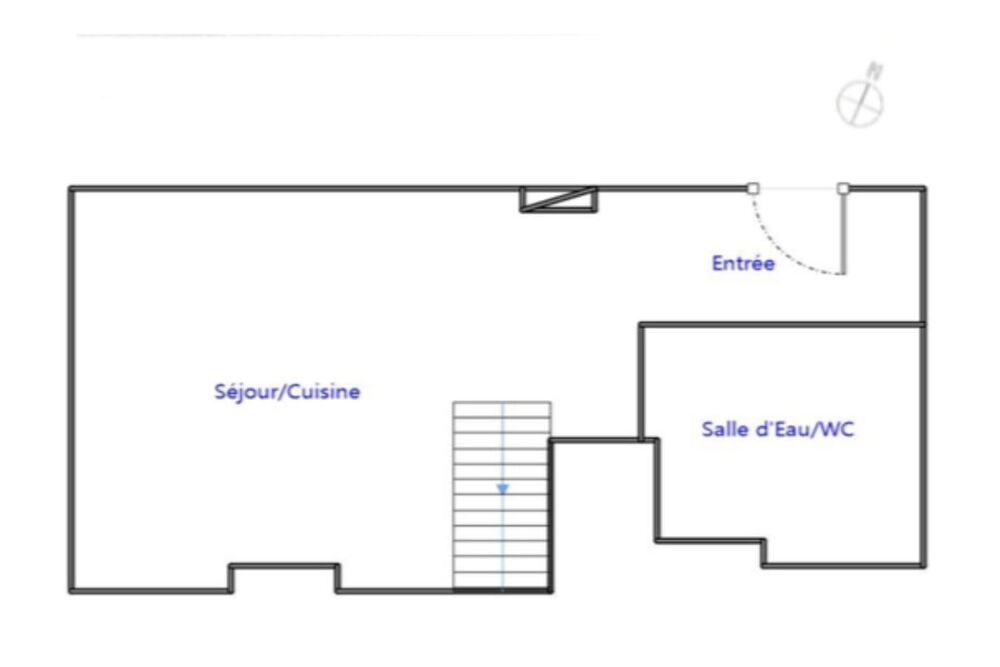 RENNES - T1Bis DUPLEX - 36.61 m2 (42,37m2 au sol) - ATTIQUE - 1 Place de Parking