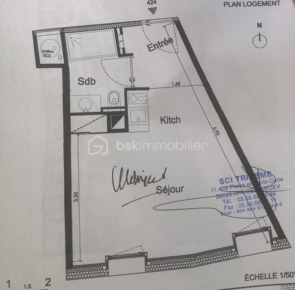 Vente Appartement BAISSE DE PRIX - Spécial investisseur - T1bis meublé en résidence d'affaires Bordeaux