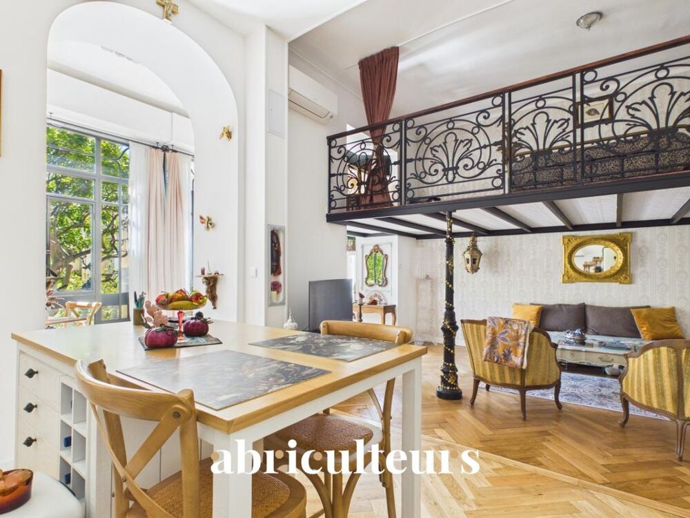 Vente Appartement Loft de caractère de 66 m² – Plein sud sur jardin en vente à Nice (06000) Nice