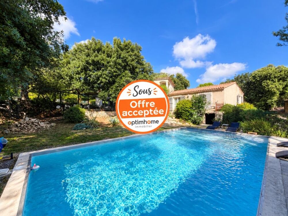 Vente Maison ST RESTITUT, rare, maison contemporaine de 193 m² hab plus garage et piscine 10X5 sur 2000 m boisés de chênes au calme Saint restitut