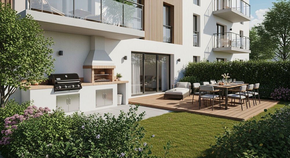 Vente Appartement 2 PIÈCES de 39.5m² + UN JARDIN + PARKING - AMBILLY Ambilly