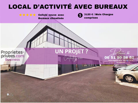 SAINT MAXIMIN - Local d'activité à louer, Cellule neuve  253 m² 3030 60740 Saint maximin