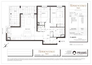  Appartement  vendre 3 pices 73 m