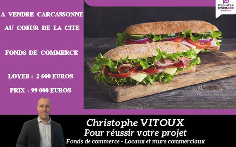 11000 CARCASSONNE - CESSION DE BAIL, RESTAURANT, SNACK, FAST FOOD 99000 11000 Carcassonne