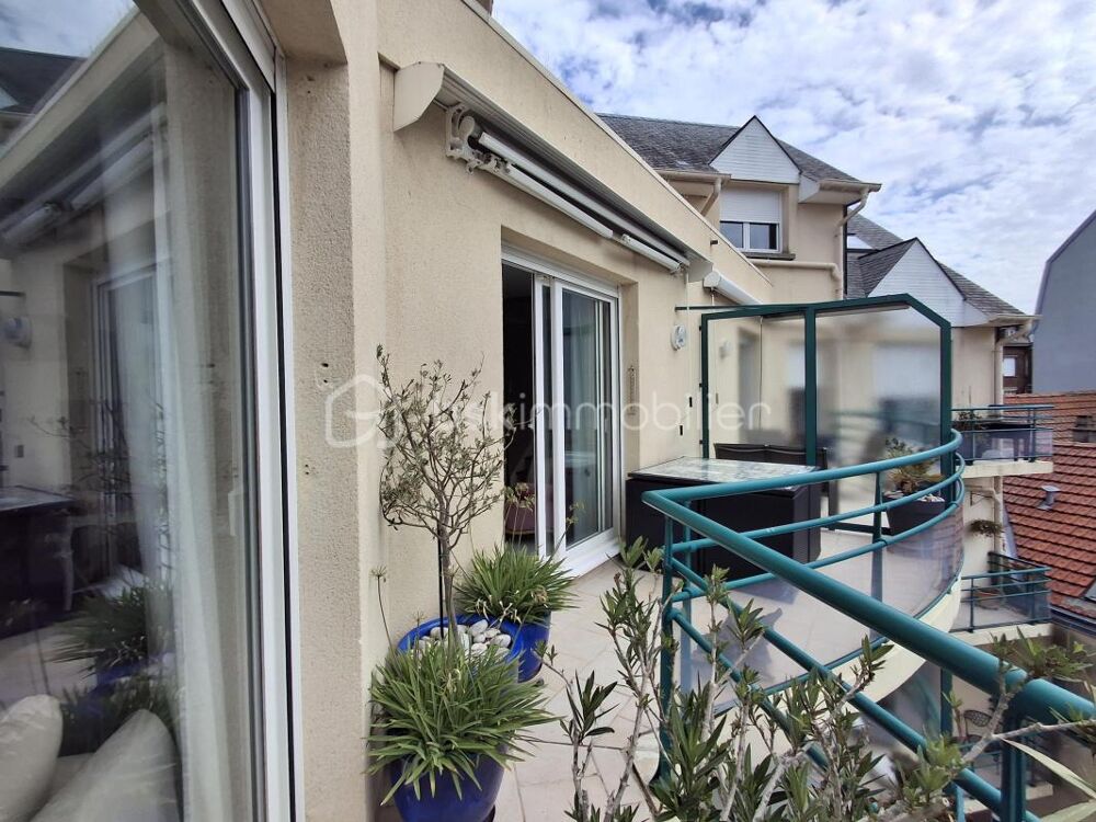 ***TRES BEAU DUPLEX DERNIER ETAGE RESIDENCE DE STANDING ASCENSEUR, 2 BALCONS, 2 PARKINGS et CAVE DIEPPE CENTRE ***